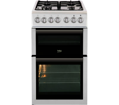 BEKO  BDVG5XNTW 50 cm Gas Cooker - White & Silver